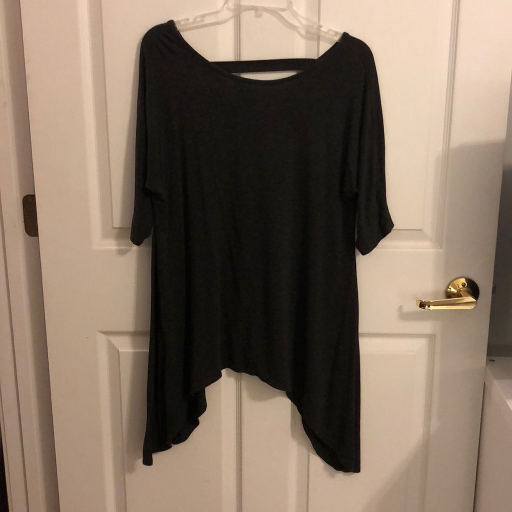 Gray Asymmetrical Top